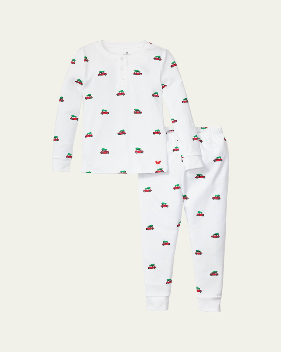 Boy's Holiday Journey Printed Pajama Set, Size 2-14